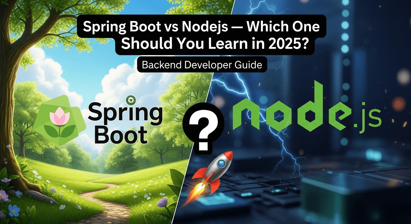 Spring Boot vs Node.js — Which One Should You Learn in 2025?